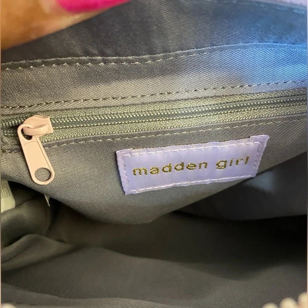 MADDEN GIRL Mauve Mini Tote w/Adjustable Guitar Strap, NWT